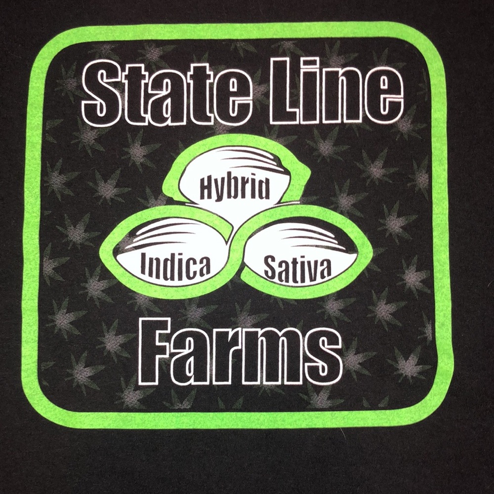 State line farms, cannabis T-shirt Sz. 2XL